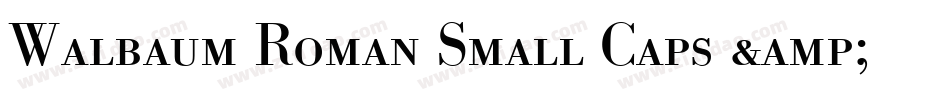 Walbaum Roman Small Caps & Oldstyle Figures字体转换